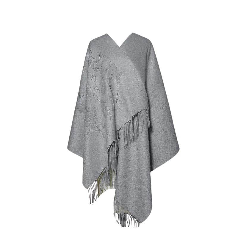 Handcrafted Su Embroidery Cashmere Scarf Luxury Gift Box 200x70cm - Image 12