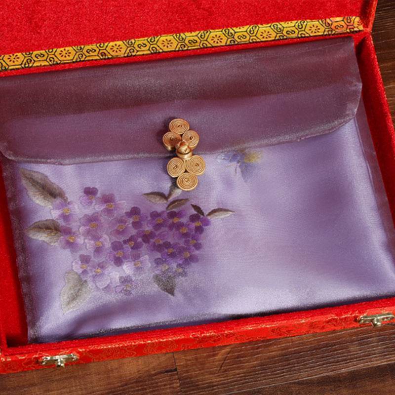 Handmade Suzhou Embroidery Wool Cashmere Scarf Shawl for Women 200x38cm - Image 28