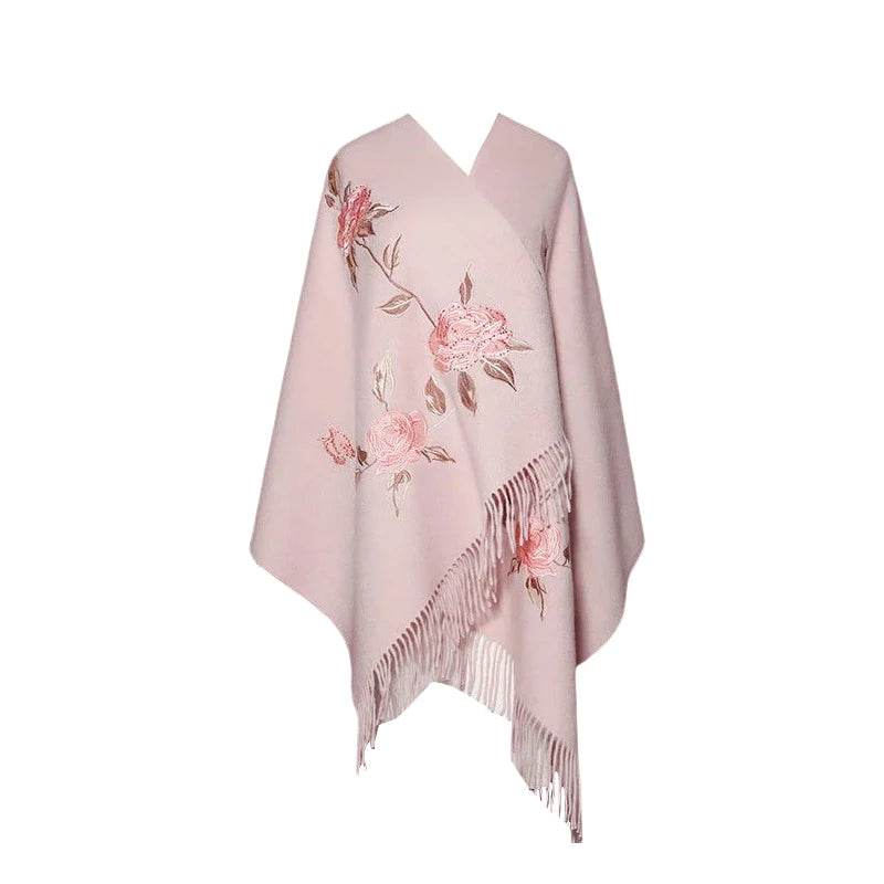 Handcrafted Su Embroidery Cashmere Scarf Luxury Gift Box 200x70cm - Image 13