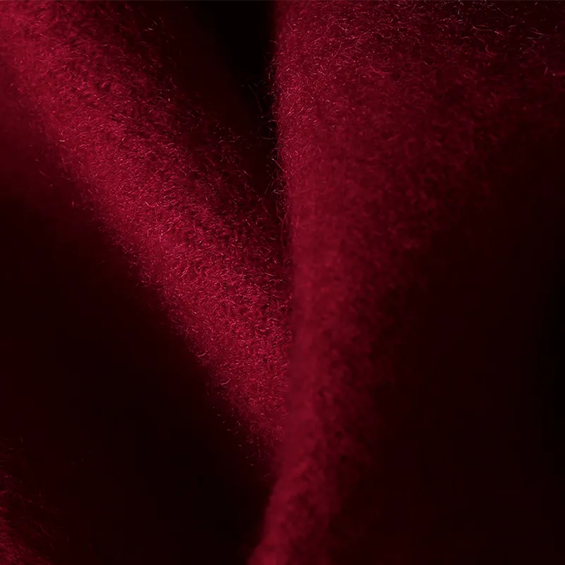 Luxury Embroidered Wool Cashmere Scarf – Horse & Persimmon Pattern - Image 4