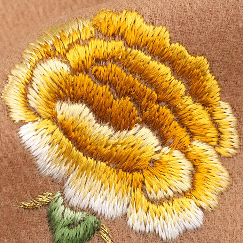 Handmade Suzhou Embroidery Wool Cashmere Scarf Shawl for Women 200x38cm - Image 19