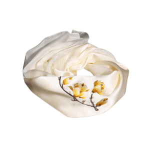 Suzhou Embroidery 100% Mulberry Silk Scarf for Autumn 190x65cm