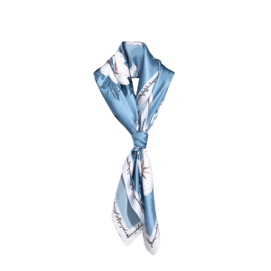 100% Mulberry Silk Floral Silk Square Scarf 90x90cm
