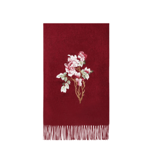 Handcrafted Su Embroidery Cashmere Scarf Warm Winter 200x70cm