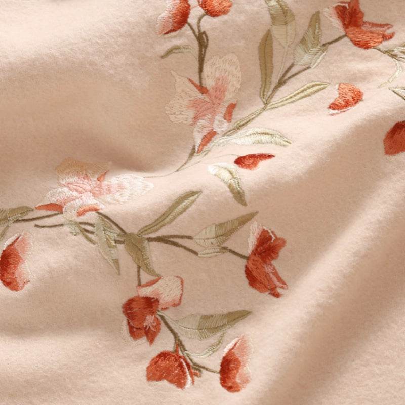 Embroidery 100% Pure Cashmere Scarf Elegant Winter Accessory 200x60 cm - Image 6