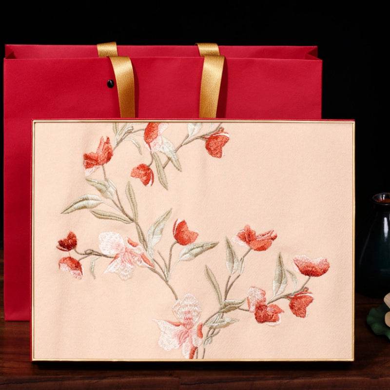 Embroidery 100% Pure Cashmere Scarf Elegant Winter Accessory 200x60 cm - Image 8