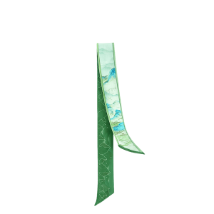 Chinese Painting Mulberry Silk 14 Momme Silk Twilly  120x6.8 cm