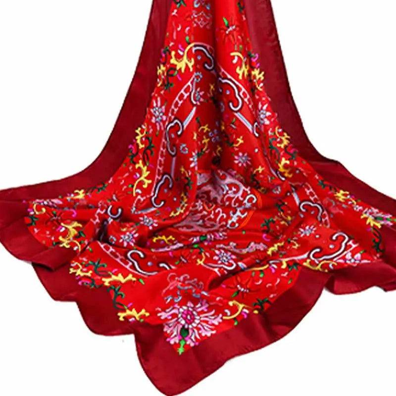 Mulberry Silk Elegant Square Scarf Fate of Fortune 90x90cm - Image 2