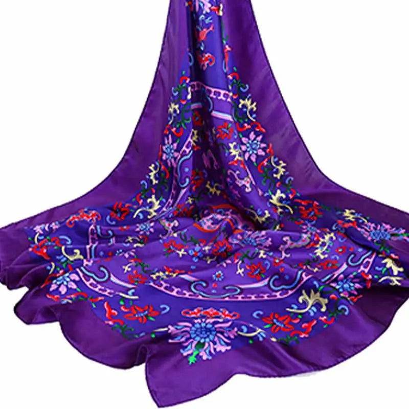 Mulberry Silk Elegant Square Scarf Fate of Fortune 90x90cm - Image 5