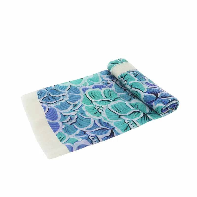 100% Wool Winter Square Scarf Elegant Peony 100x100cm - Image 9